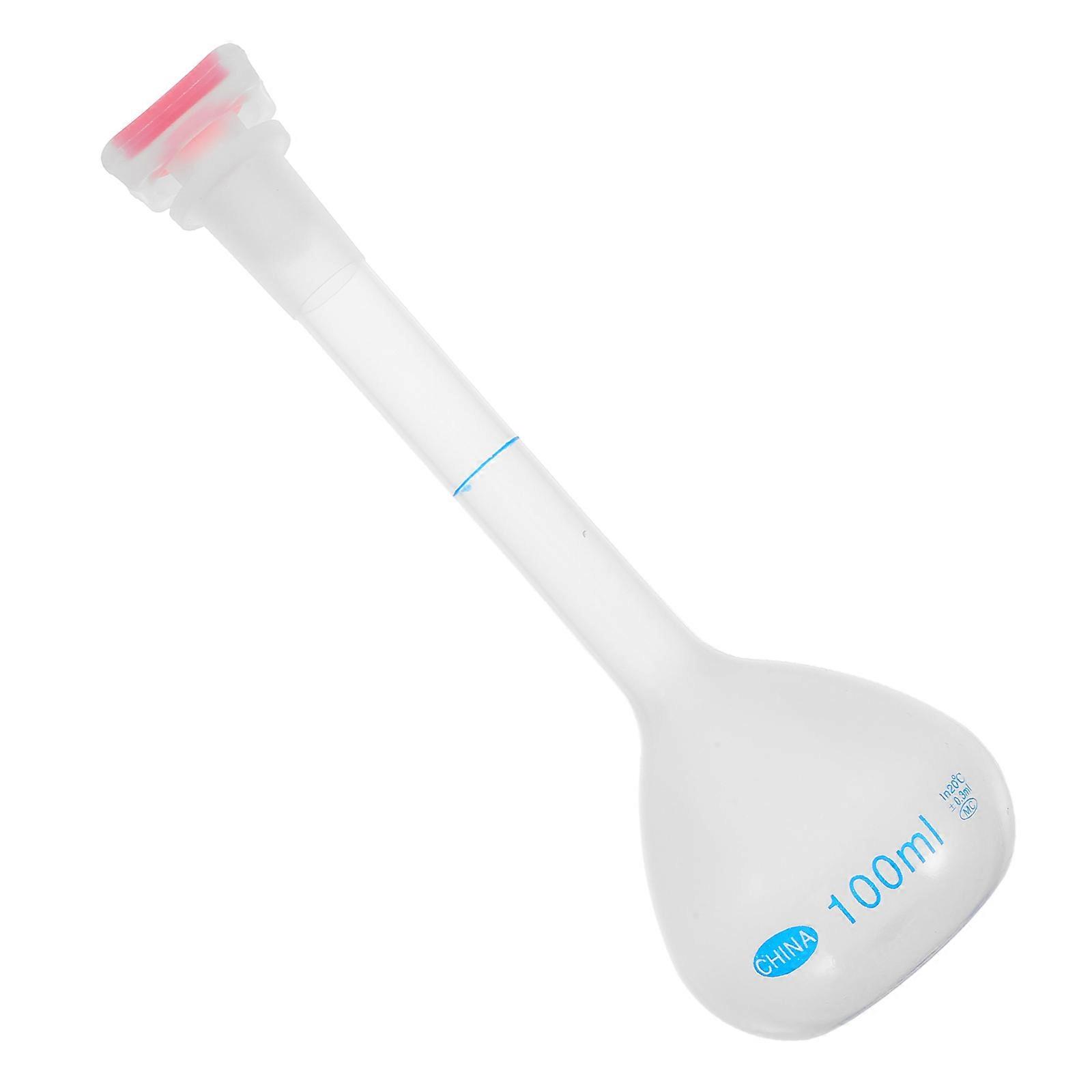 White Volumetric Flask Laboratory Supply for Water Sampling 100Ml Flask