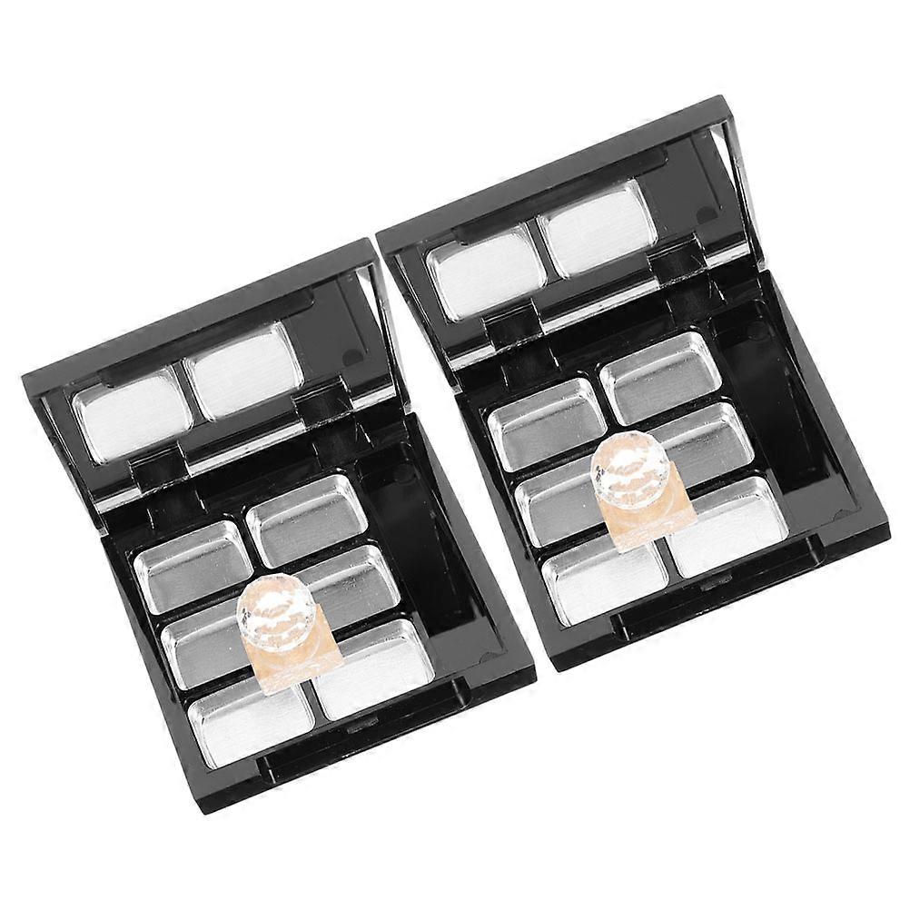 DIY Lipstick Eyeshadow Palette for Storage Use 2Sets Empty Refillable Cosmetic Organizer