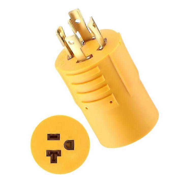 RV Generator Adapter NEMA L1430P to 515R/520R Shore Power Connector 30A to 15/20A Outdoor Use