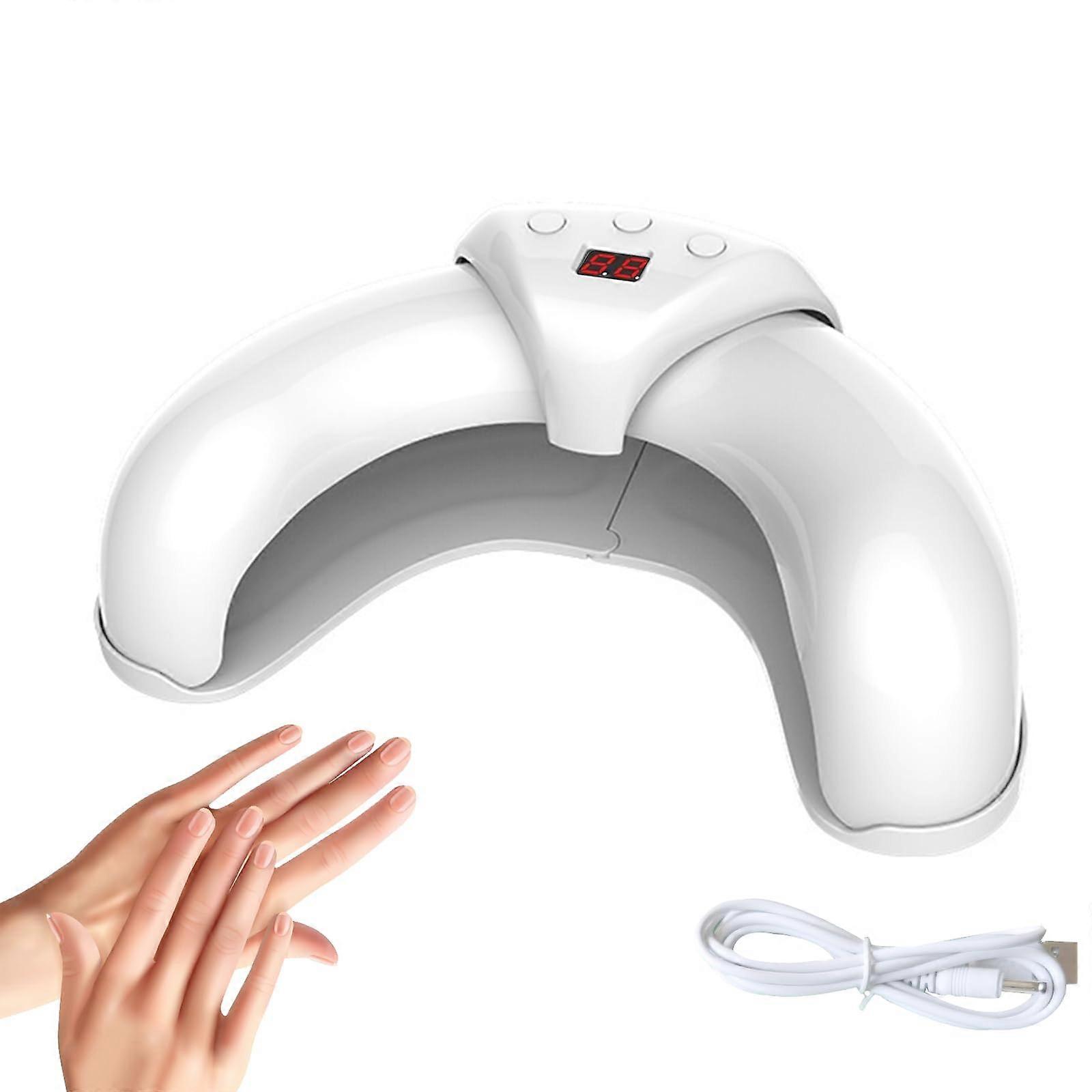 Professional Nail Care Device with LED Nail Lamp, Automatic Timer, All Fingers and Toes Coverage