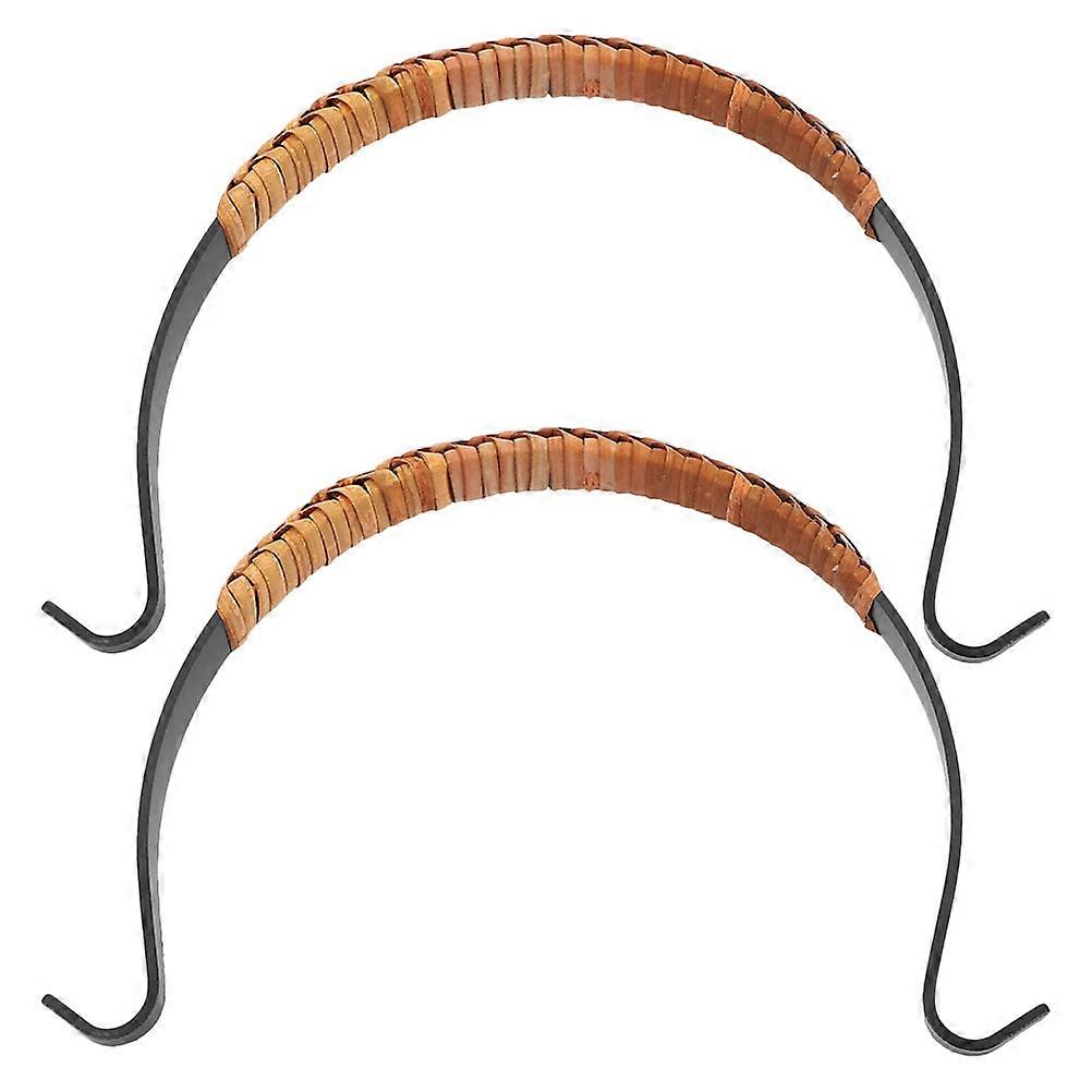 Teapot Handle Replacement Anti-Scald Wear Resistance Break Resistance Multi 14.40X9.20X1.50CM Rustic 2Pcs