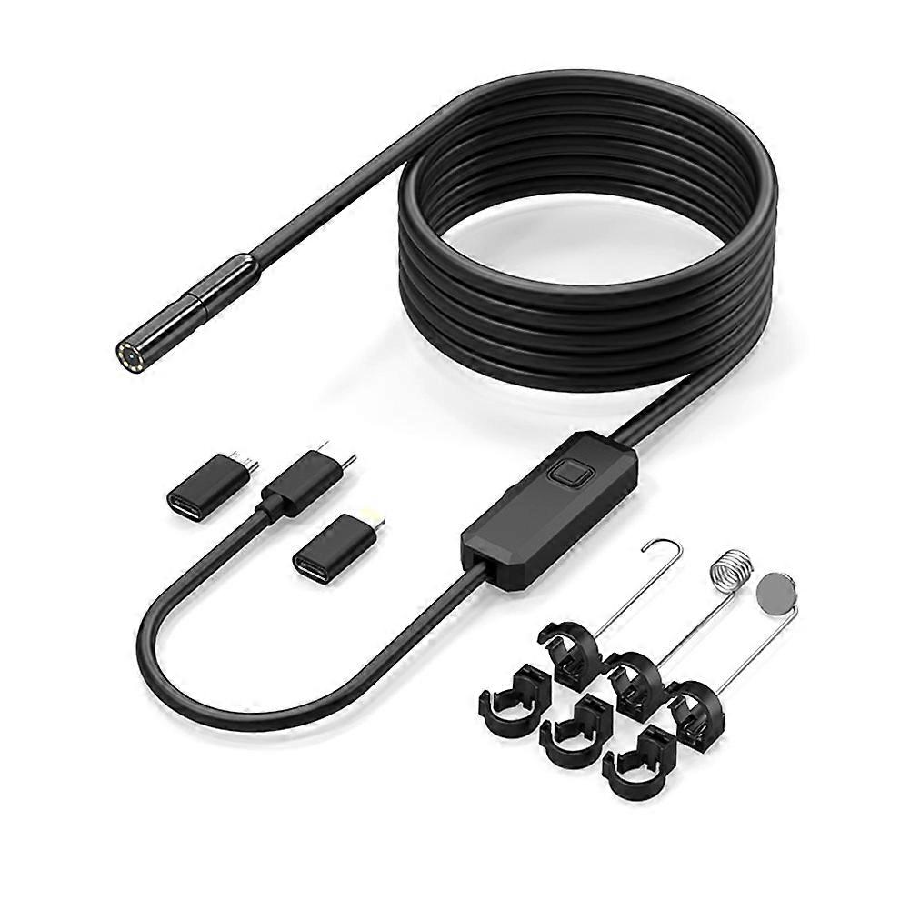 W400E Repair Tools Car Diagnostic Tools 8mm 8LED Camera Endoscope Type-C Micro-Type Adapter 5M Cable 2000K Pixels