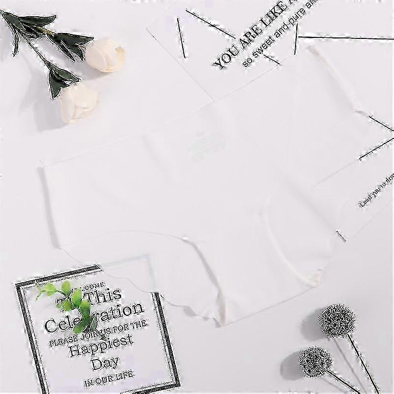 Sömlös trosa set Underkläder Kvinnlig komfort Underkläder Underkläder Solid Mid-waist Pantypanties