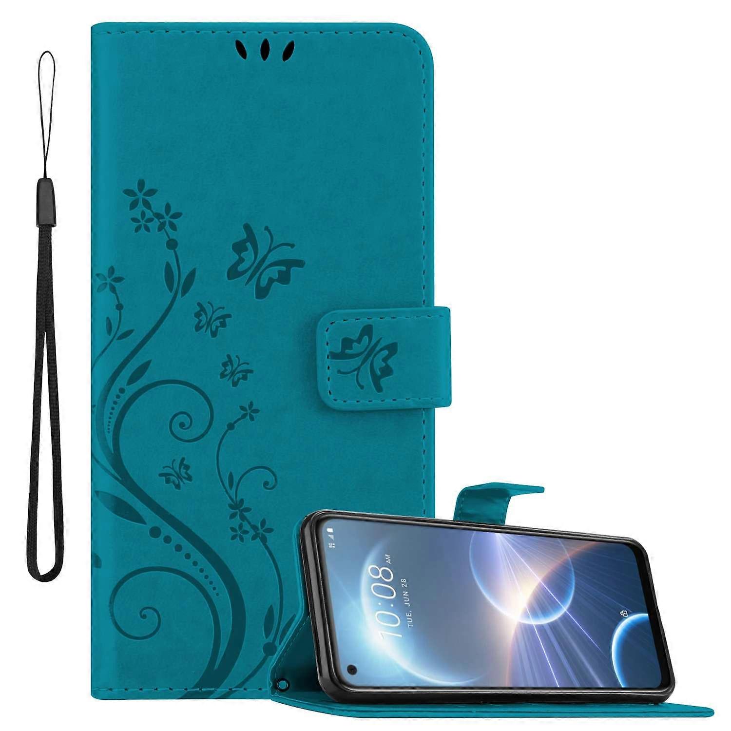 HTC Desire 22 PRO Προστατευτική Θήκη - με Floral Print και Υποδοχή Κάρτας