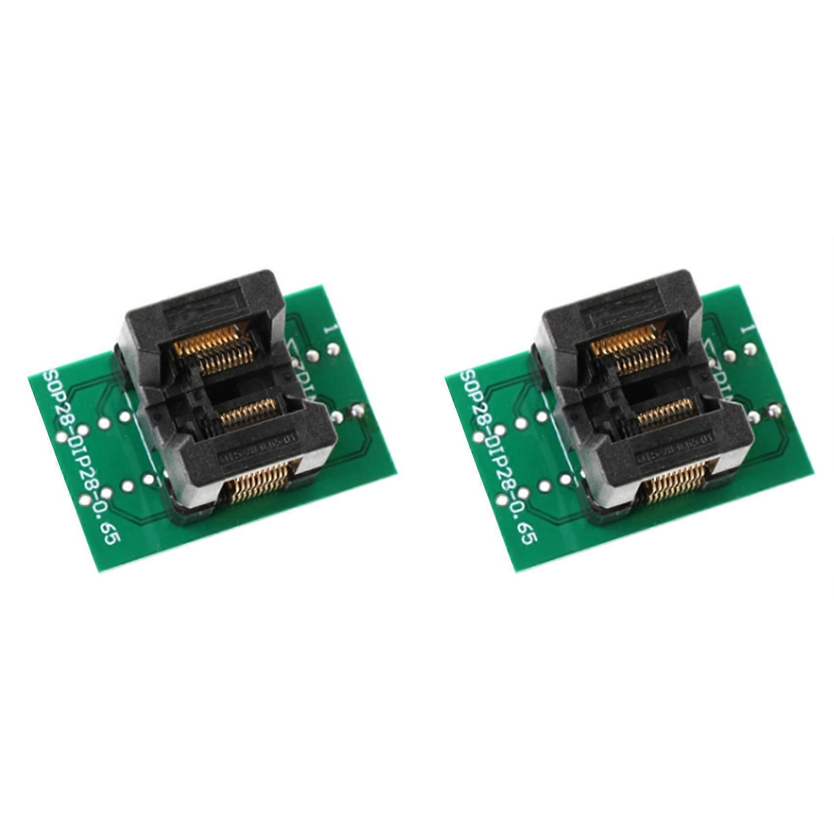 2X TSSOP20 Burn Block SSOP20 ST Chip Test Socket Programming Adapter OTS28-0.65-01