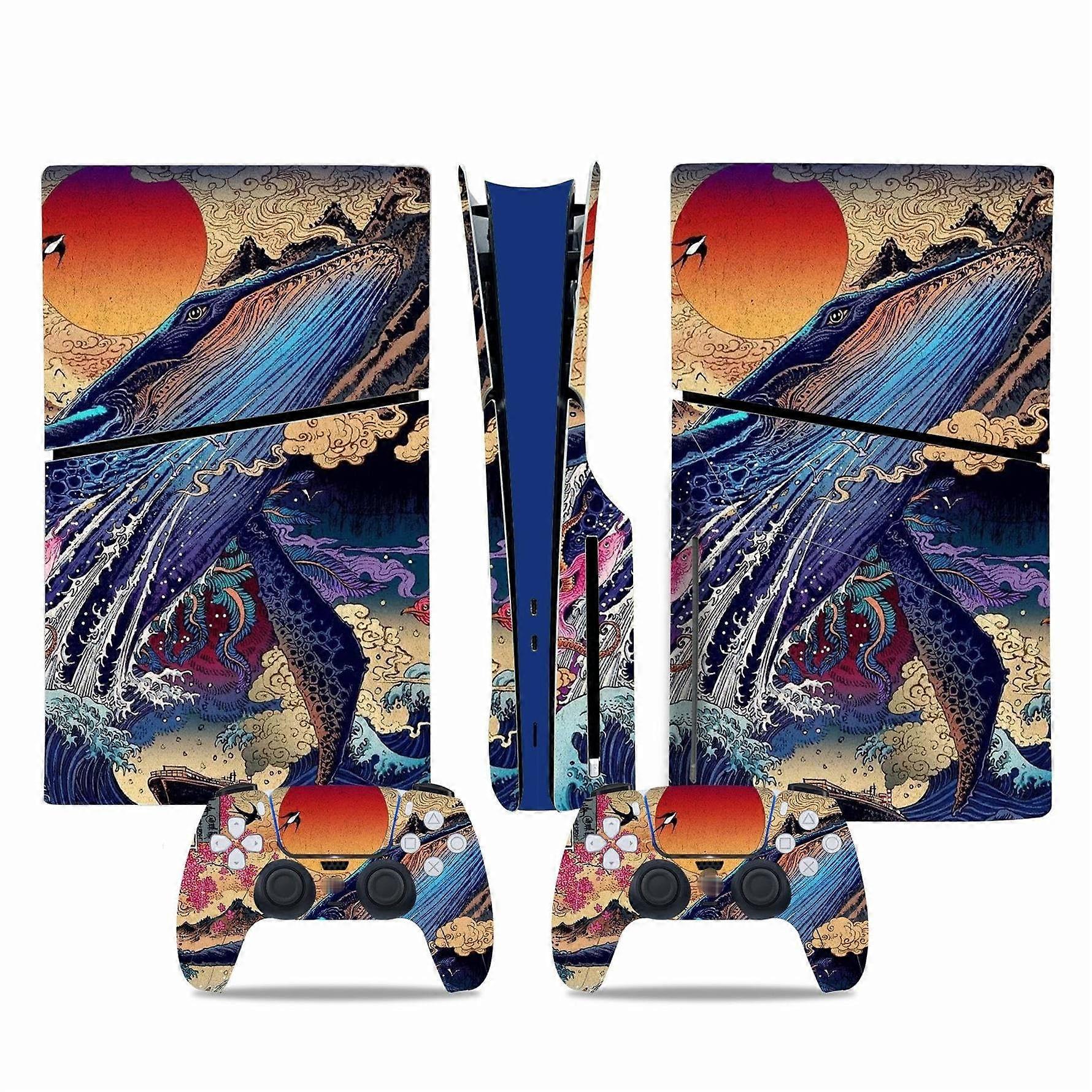 Bubble  For PS5 Slim Skin Disc Edition  Digital Edition Vinyl Wraps ScratchResistant Compatible With PS5 Slim