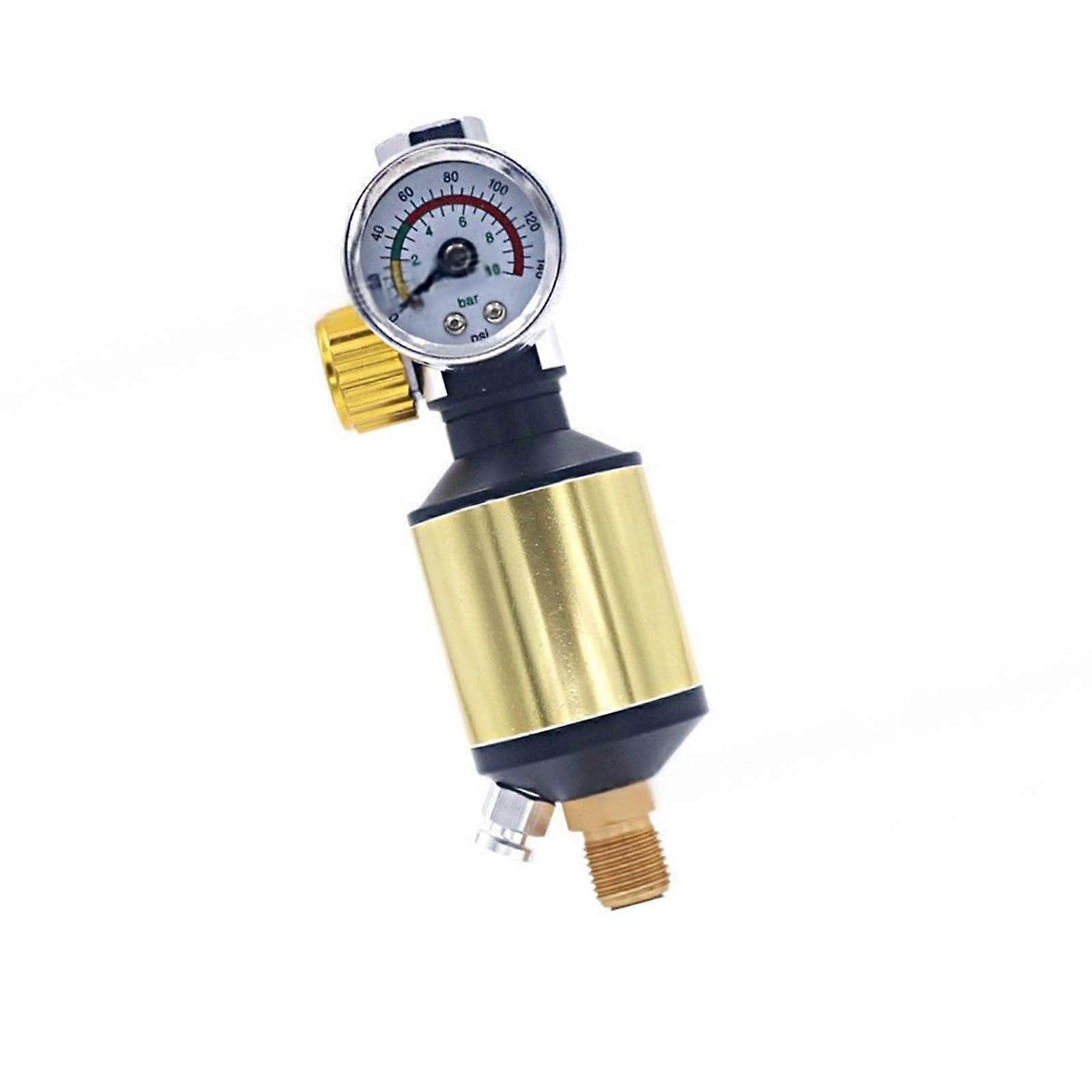 Air Compressor Regulator with Gauge and Water Separator 1/4 Inch for Spray Painting 140PSI