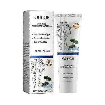 OUHOE Birch Juice Moisturizing Sunscreen, Hydrating And Isolating UV Protection Hydrating And Refres