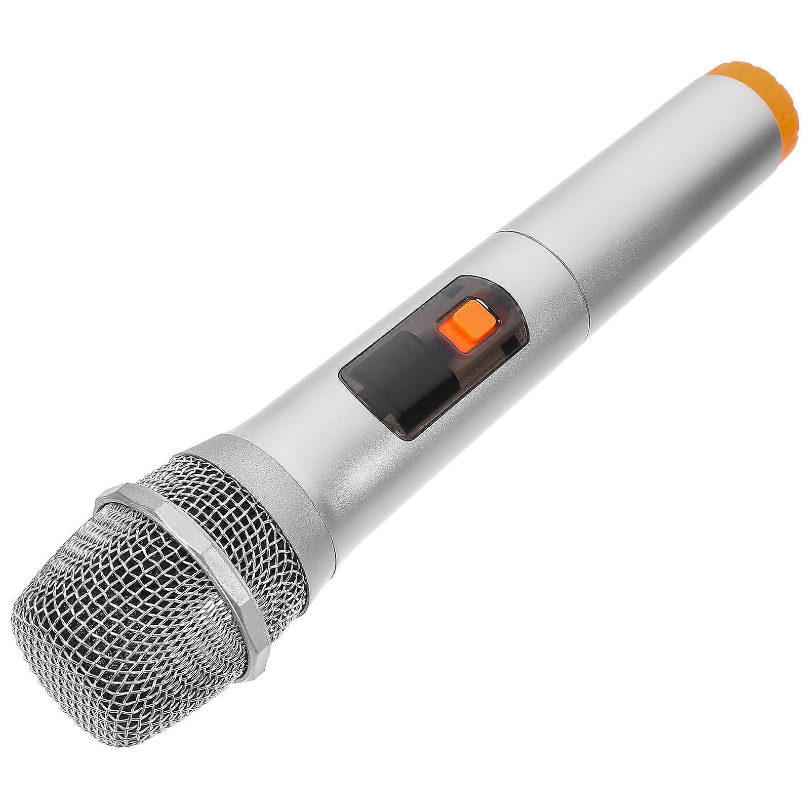 Fake Microphone Prop for Party Use Orange ABS Simulation Microphone