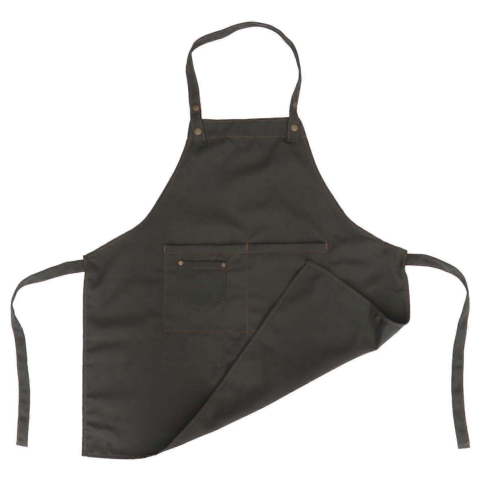Masteelf 1Pc Chef Apron Practical Kitchen Apron with Pocket for Cooking and BBQ