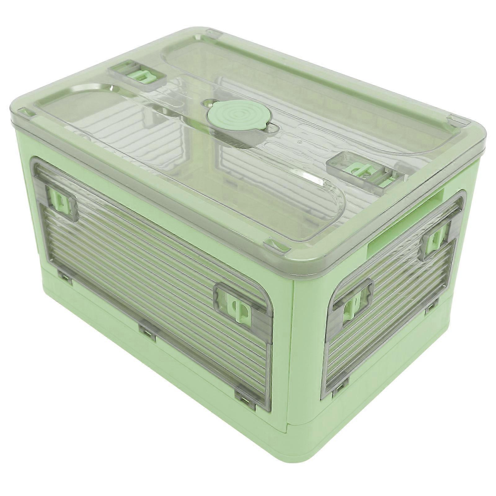 Outdoor Use Plastic Car Trunk Box Foldable Beverage Organizer Durable Design 1Pcs