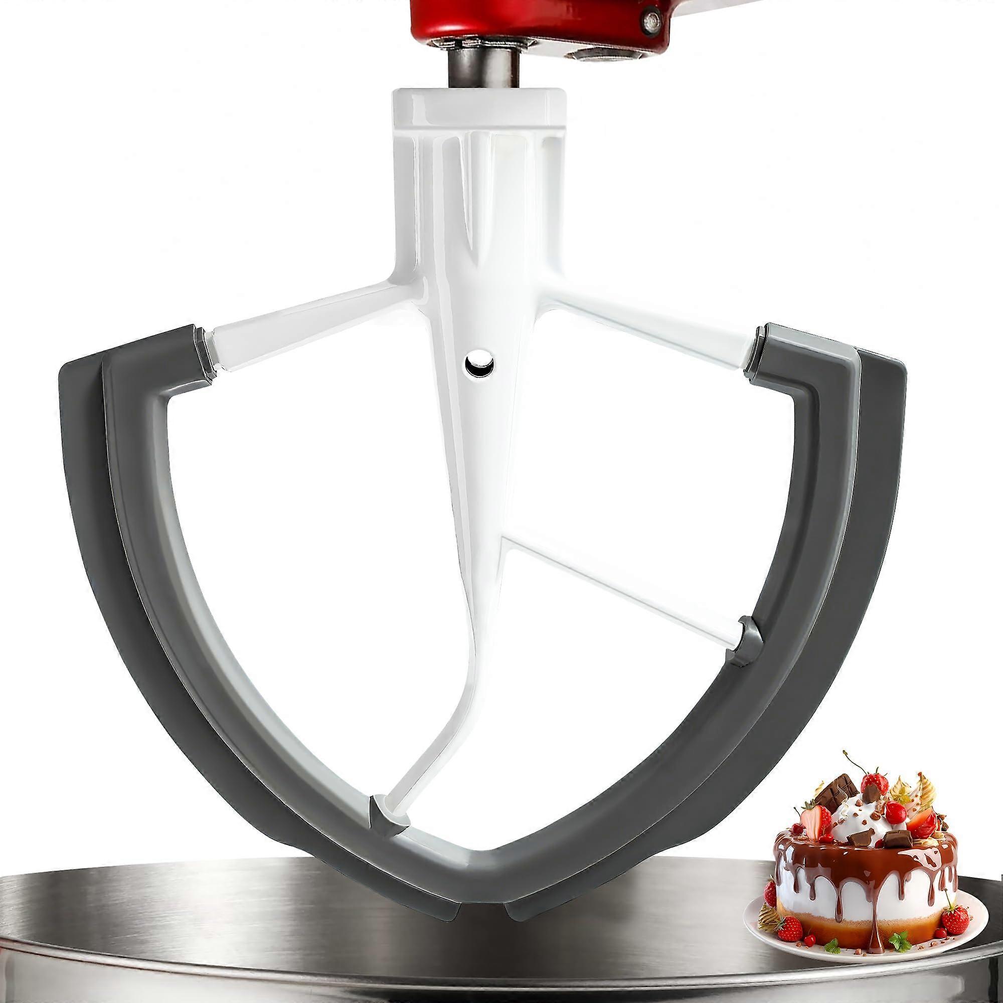 Flex Edge Beater for KitchenAid 6 Quart BowlLift Mixer with BuiltIn Scraper, Dishwasher Safe