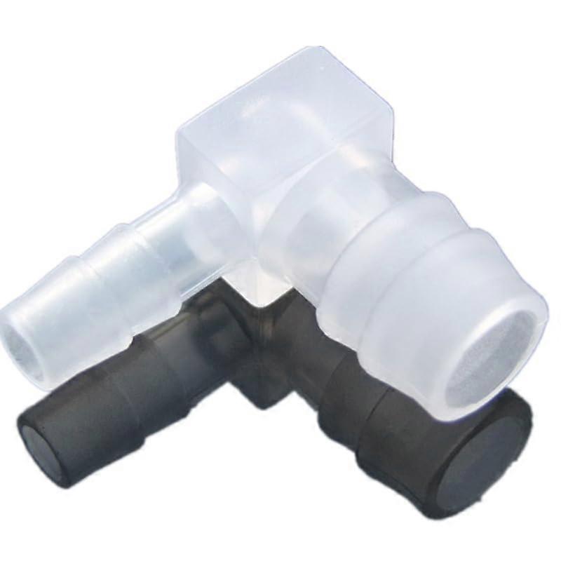 2pcs 90 Degree Elbow Hose Connector LShaped Plastic Fitting MultiSize 48mm for Tubing