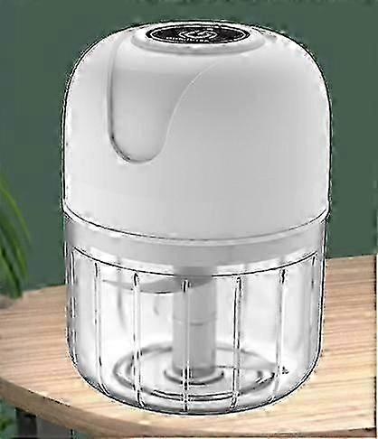 White 250ml Mini Usb Cordless Electric Garlic Press Vegetable Pepper Grinder Chopper Kitchen Tools