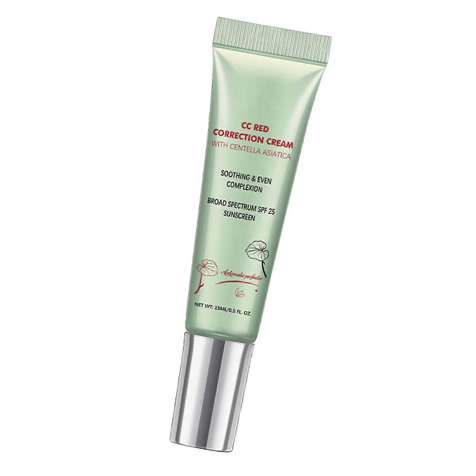 CC Cream Redness Neutralizing Full Coverage Hydrating Color Correcting Cream for Even Skin Tone