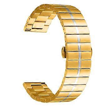Para Huawei Watch GT 2 46mm Metal Strap Quick Release Watch Band com fivela borboleta
