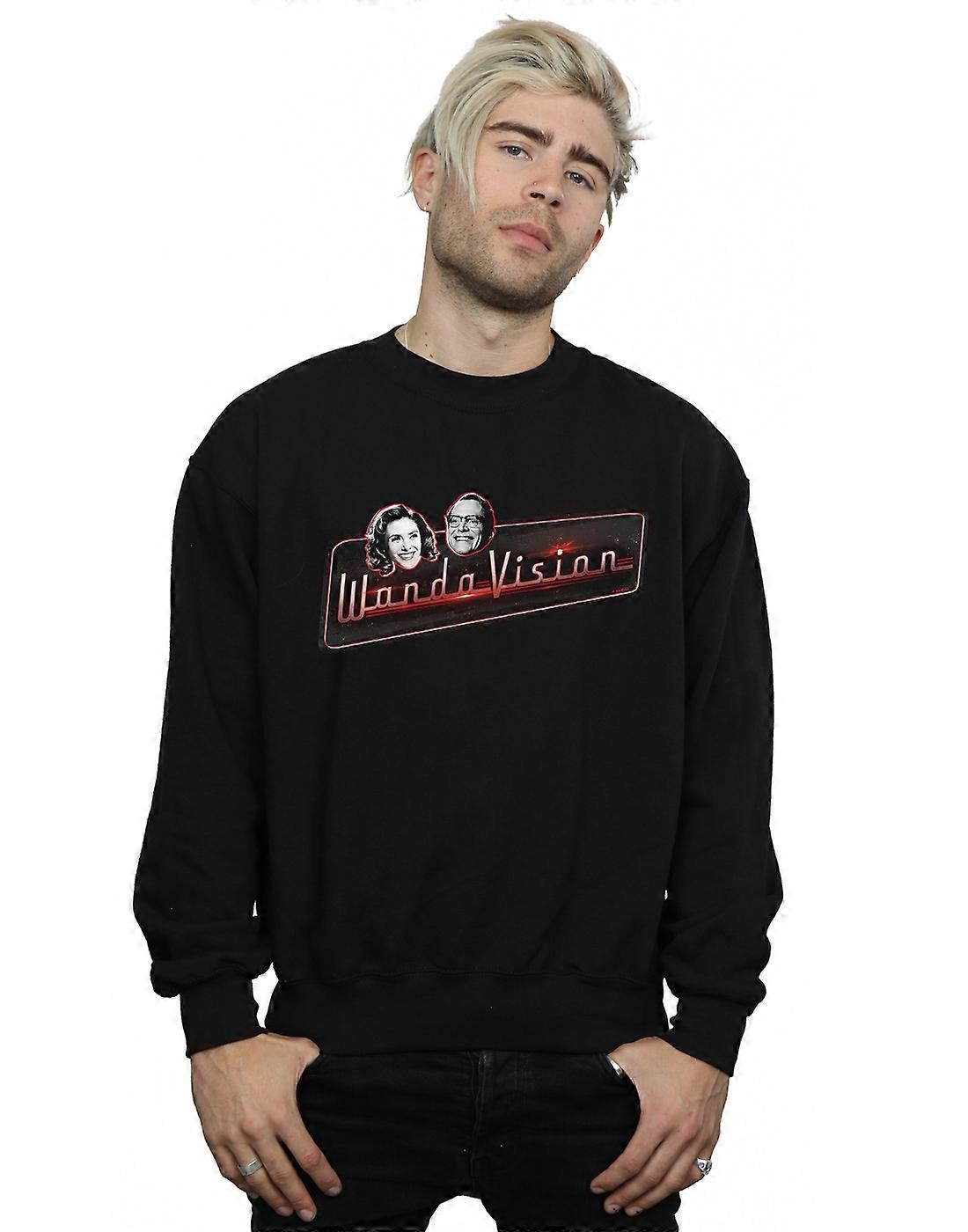 Marvel Męski WandaVision uśmiecha bluzę