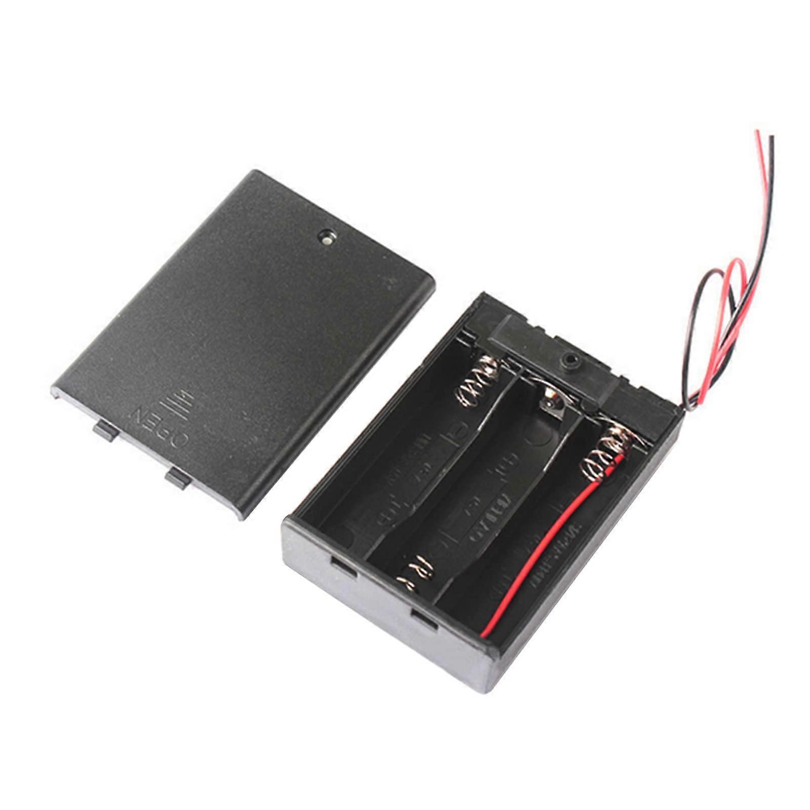 Battery Storage Case for AA Batteries with Switch, MultiSlot Organizer, Heat Resistant Design