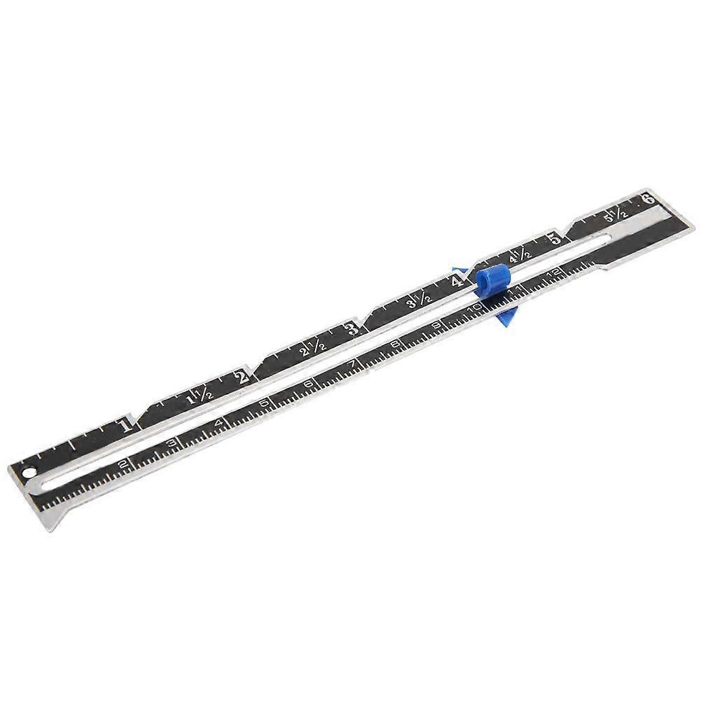 Stainless Steel Sewing Gauge Quilting Ruler MultiFunction Tailor Measuring Tool Small Lightweight