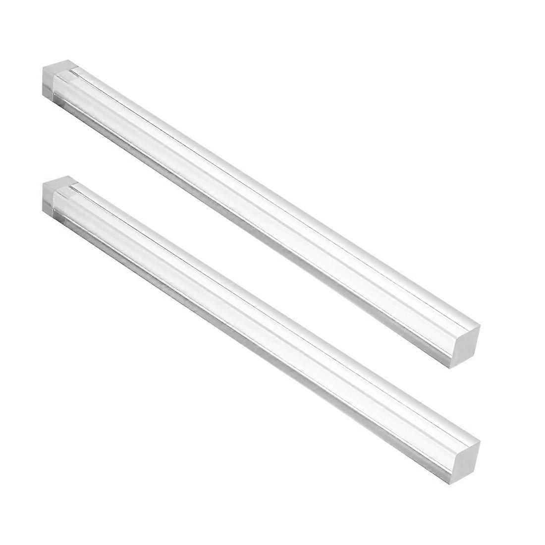 2Pcs 15mm Clear Acrylic Square Rod Solid PMMA Plastic Bar for DIY Crafts and Model Making