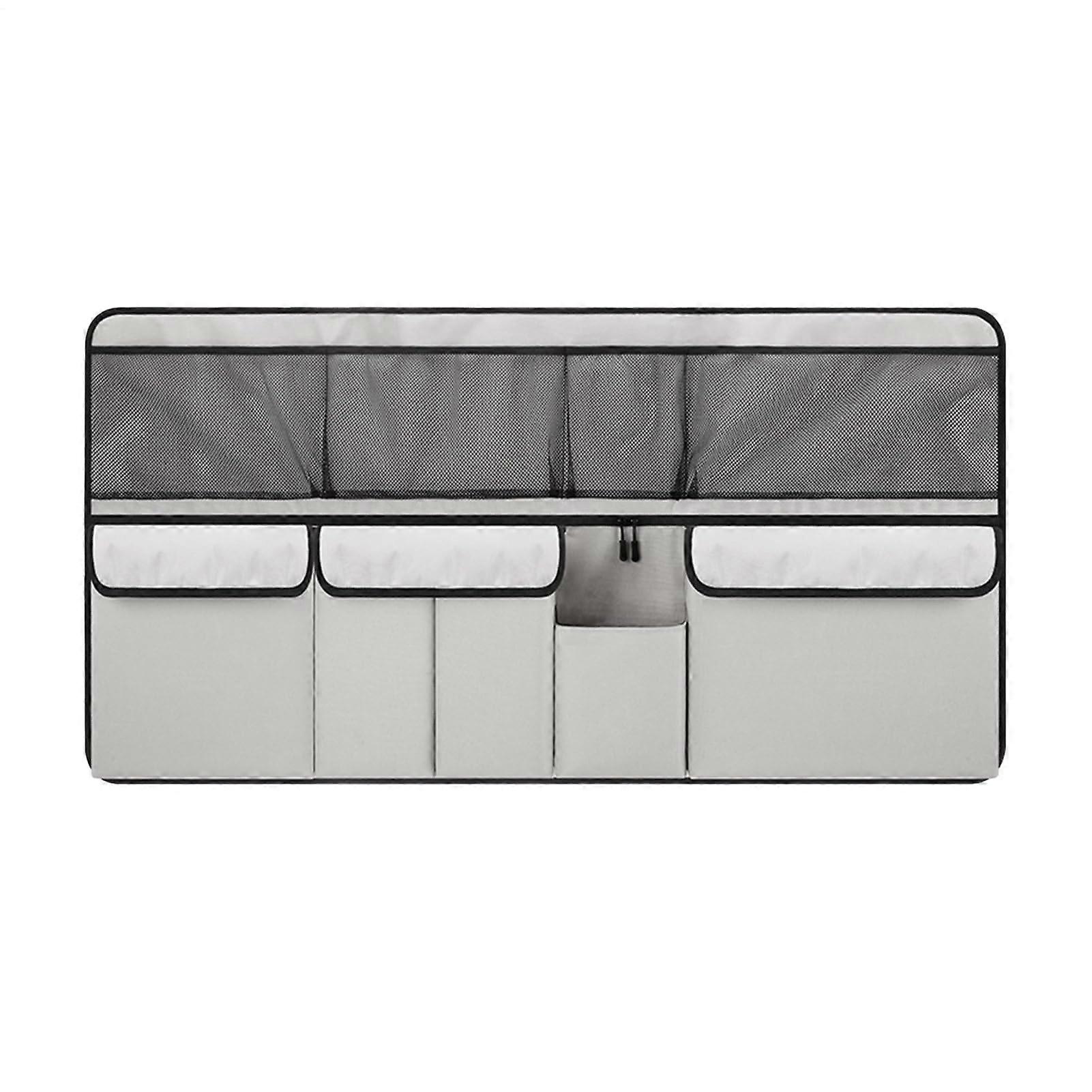 Large Car Trunk Organizer with MultiPocket Storage for Camping and Road Trips, Foldable Grey