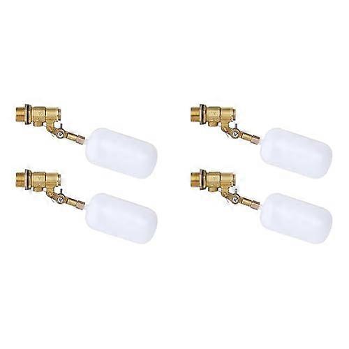 Automatic Brass Water Float Valve 1/2 Inch for Livestock Tanks Pools Ponds with Adjustable PE Float