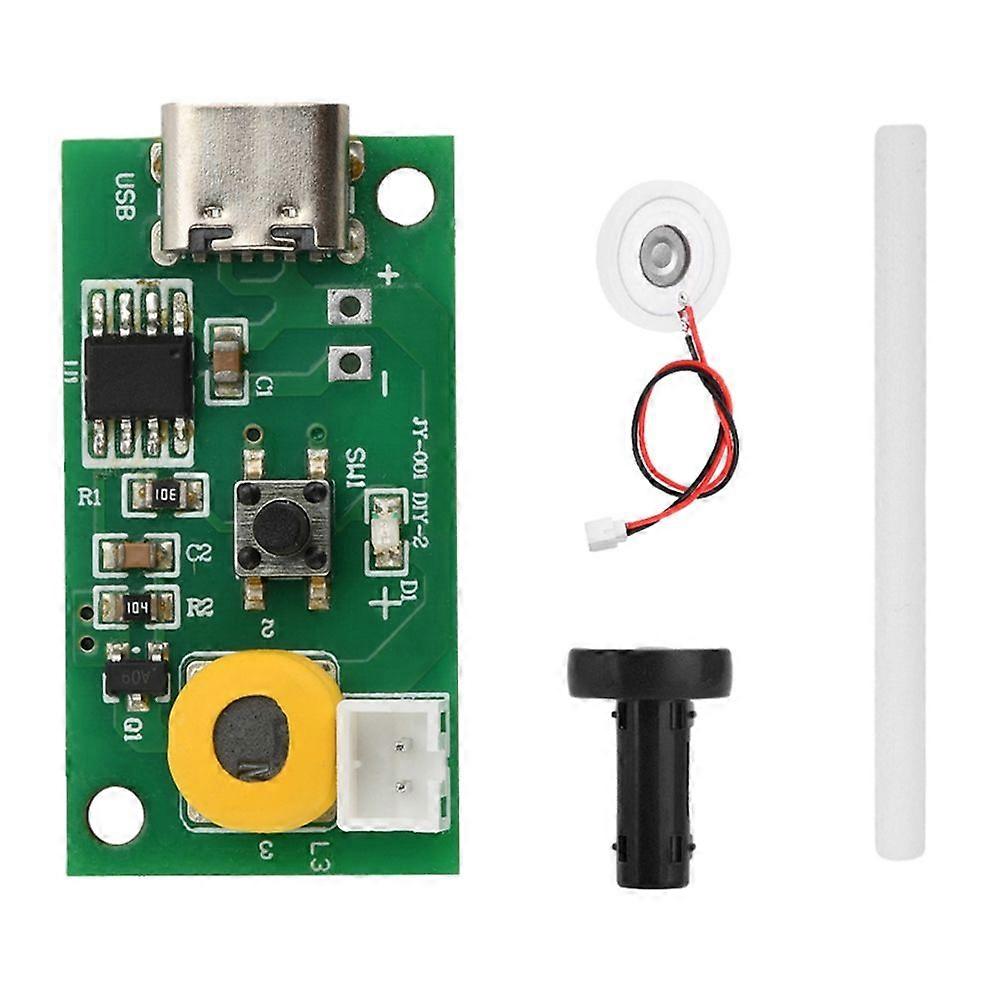 Adjustable Fog Volume Single Spray Humidifier Module Ultrasonic Atomization Control Board Type C Interface DC 5V