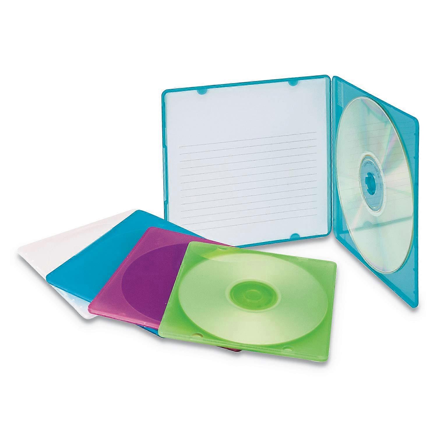Slim CD Cases 10 Pack Set of 2, Compact Storage and Protects Discs