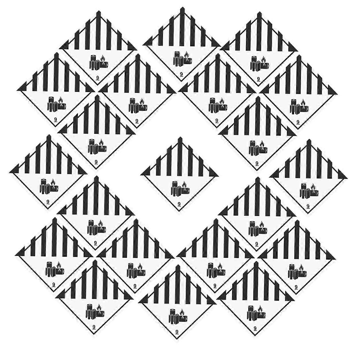 100pcs Hazmat  Labels Hazardous Material Warning Stickers Vinyl with Secure Adhesive