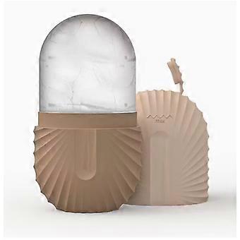 Silicone Ice Massager for Tightening and Rejuvenating Skin Brown Facial and Eye Massager