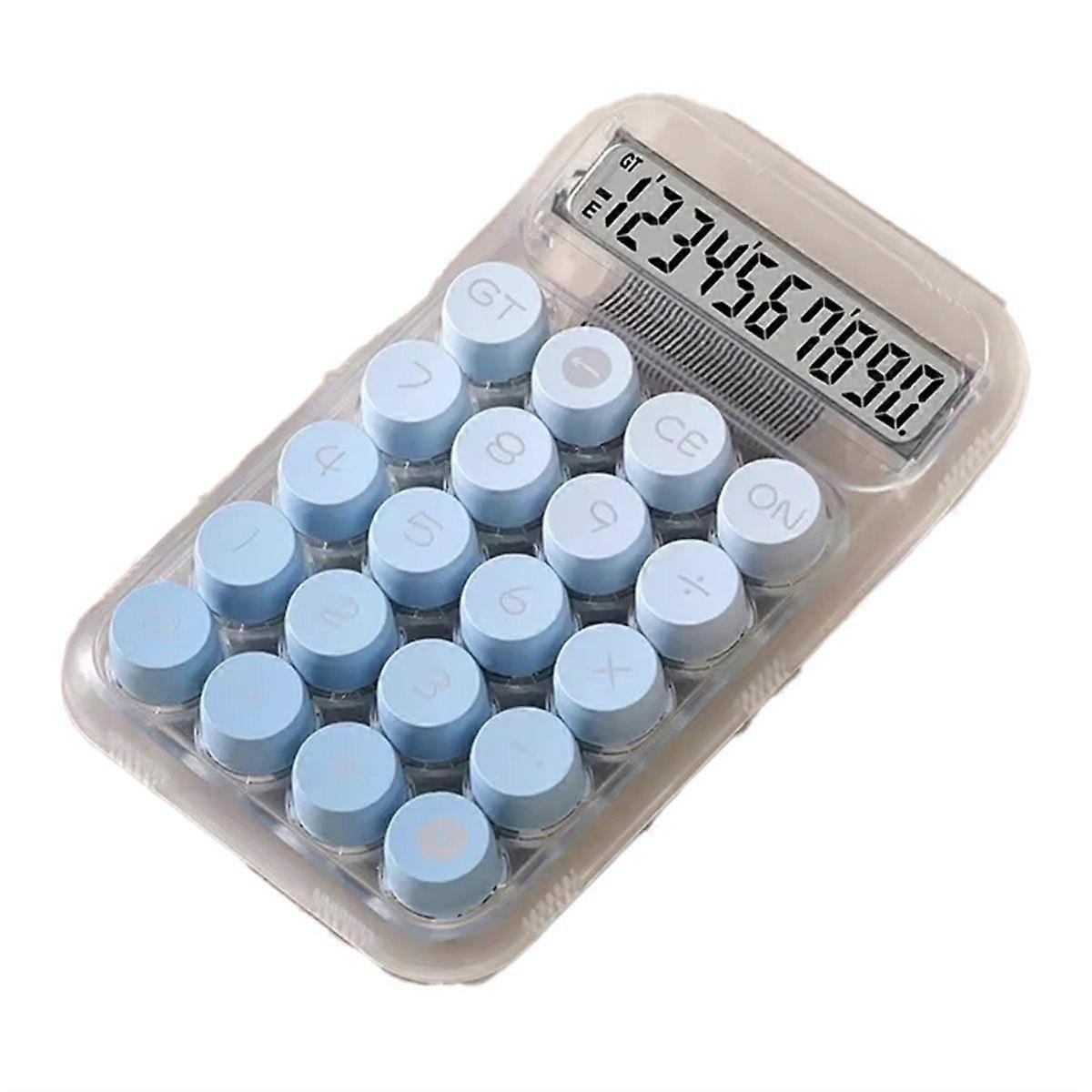 Gradient Large Button Calculator Large Screen Electronic Calculator 10 Digit Student Specific Calculator Blue