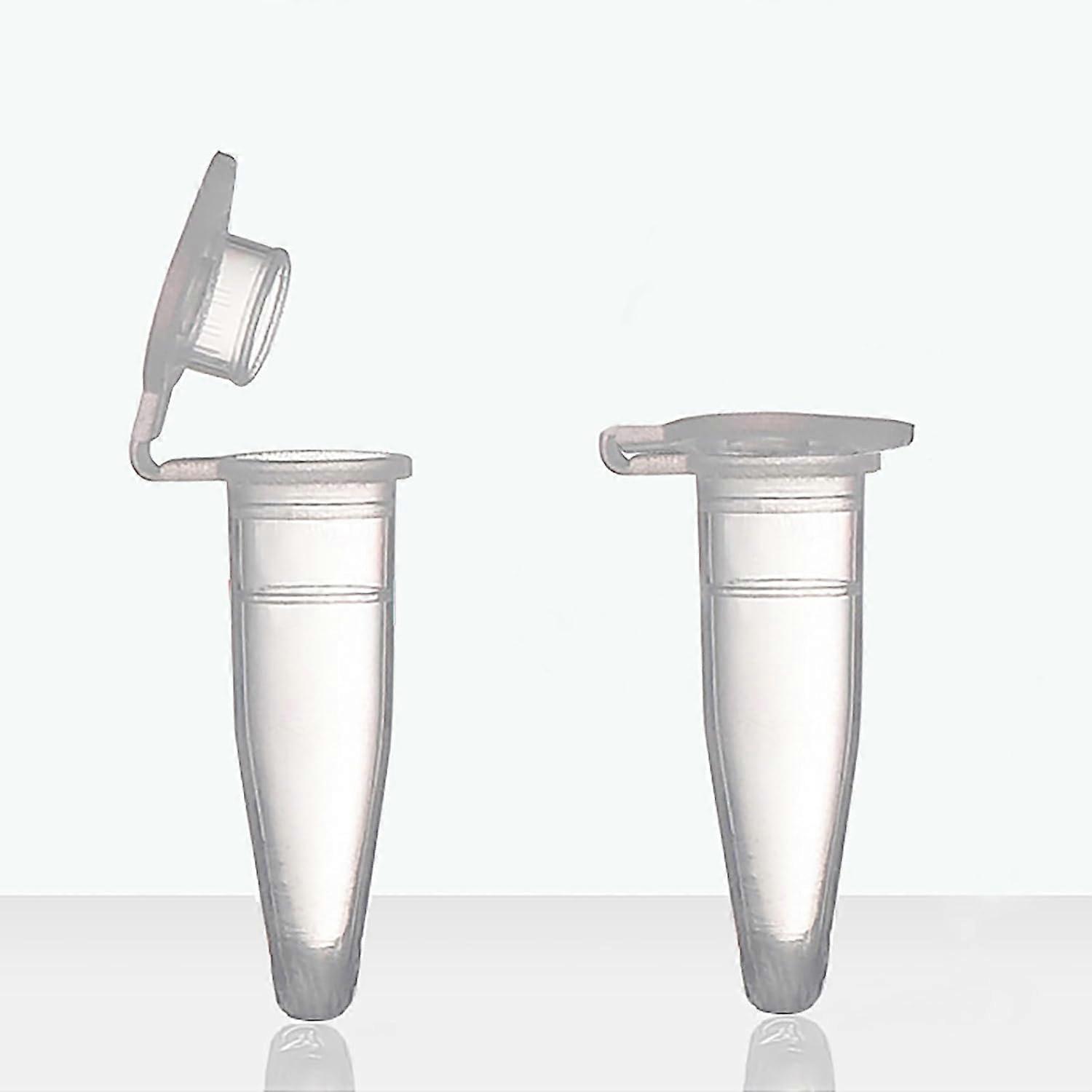 0.2ml EO Sterilized Microcentrifuge Tubes 1000 Pack, LeakProof Flat Cap Plastic Vials for Sample Storage