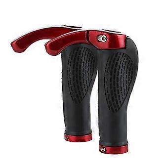 Mountainbike Fiets Lock-On Stuur Hand Bar End Grips Set - Rood