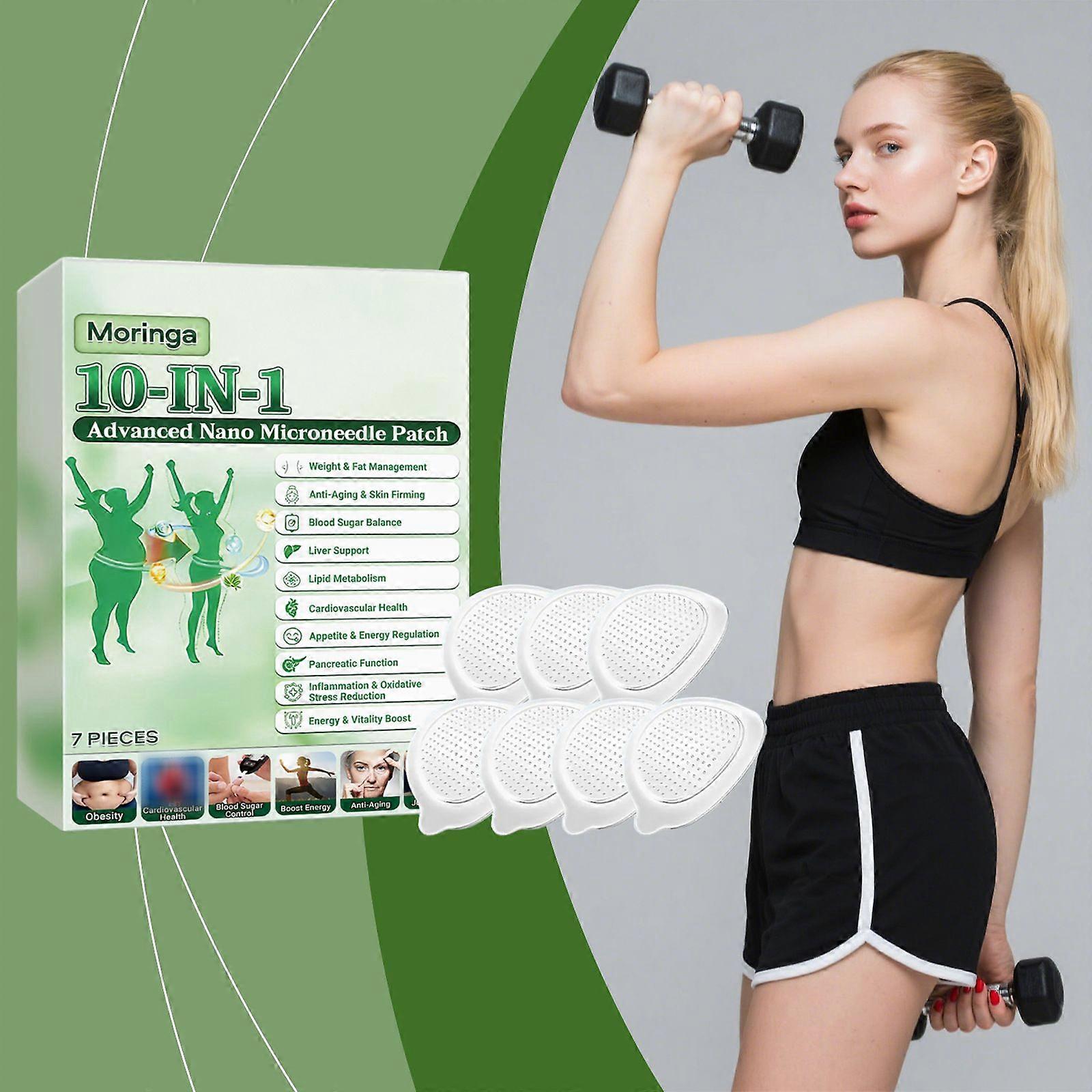 1-3Box 10-IN-1 MORINGA Advanced Nano Microneedle Patch