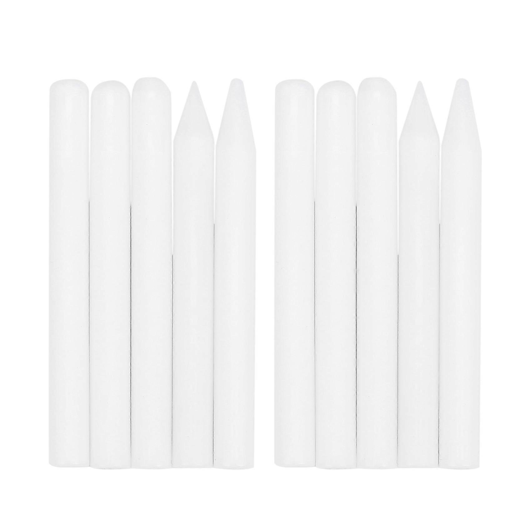 10Pcs/Set Knock Down Tap Down Tools White Nylon Pen Knock Down Tool Paintless Dent Repair Tools Hand Tool