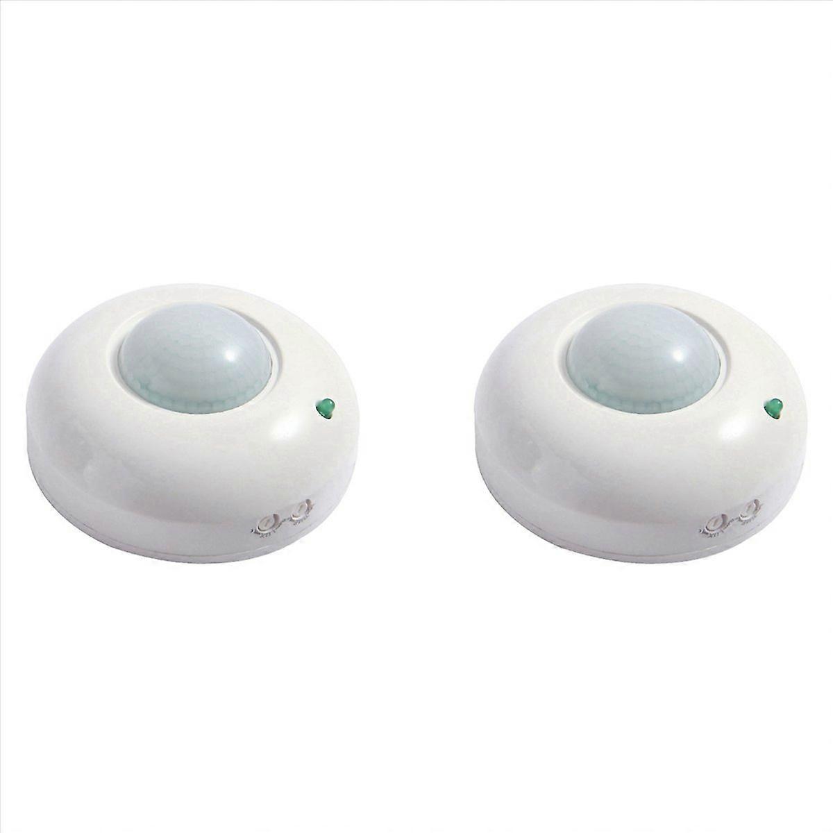 2X 360° Adjustable Ceiling Motion Sensor Detector, Occupancy Light Switch for Energy Saving and Secu