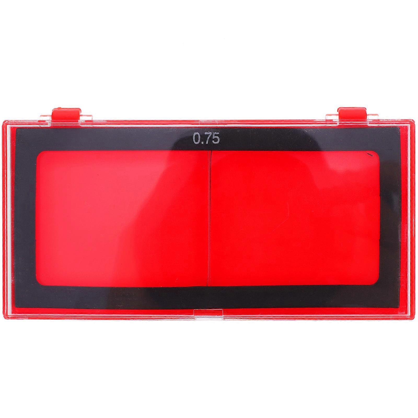 Clear Magnifying Welding Lens for Welding Use 1Pair Durable Red Glass ABS Material