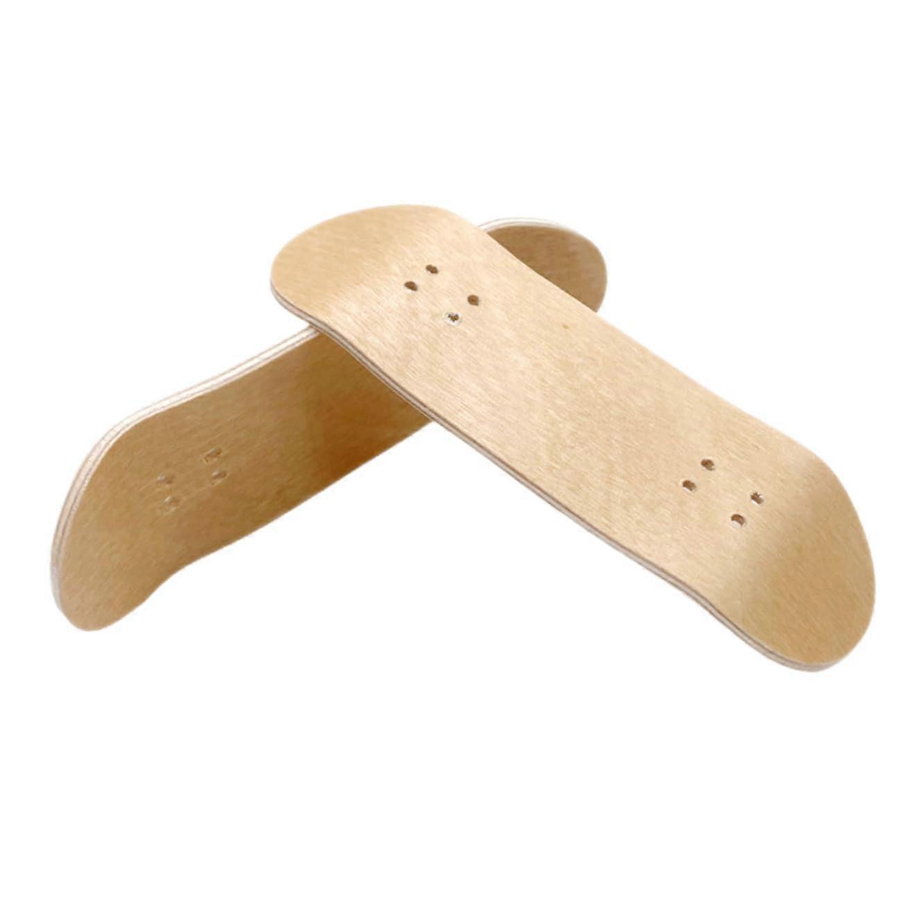 Finger Skateboard Deck Replacement Set, Lightweight Maple Wood, Smooth Edges, Universal Mini Size