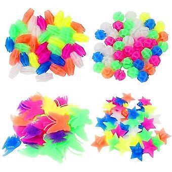 Bicycle Spoke Beads, Bike Wheel Clip Colorful Plastic Clip Spoke Colorful Plastic Clip Spoke for Children, Beads Stars, Random Colors