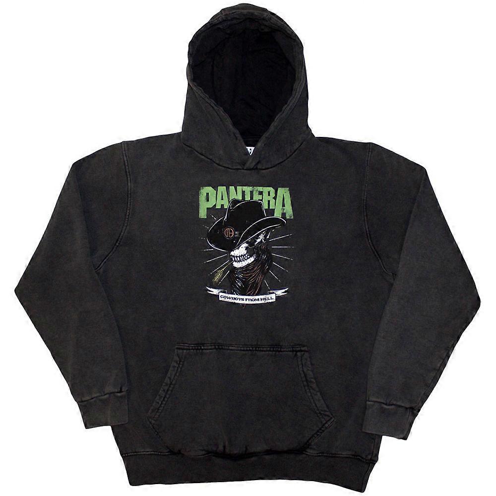 Pantera Skeleton Cowboy Pullover Stone Wash Hoodie
