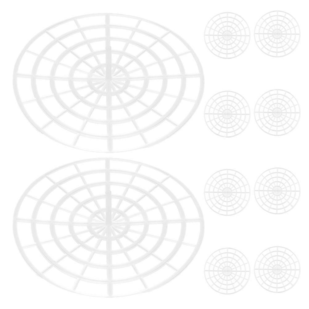 White Plastic Fermentation Weights for Pickle Jars 5Pcs with Press Plate