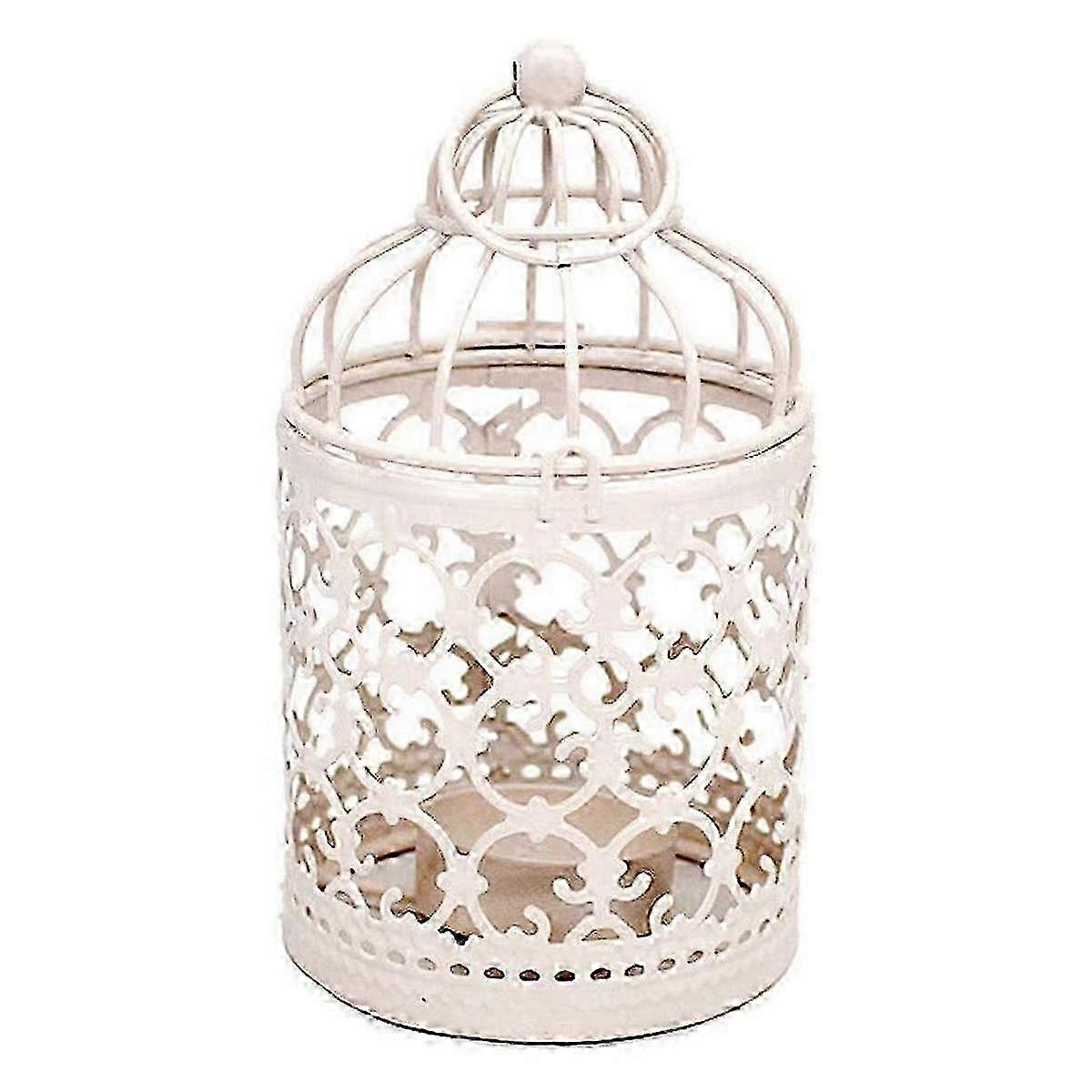 Hollow Pattern Birdcage Candle Holder for Dining Table