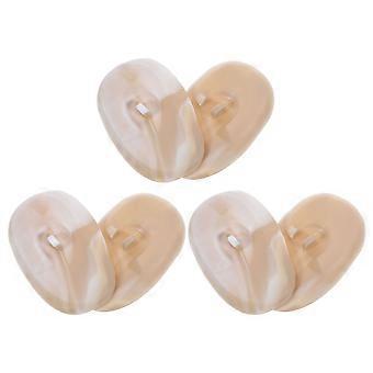 Protetores de ouvido para tintura de cabelo, capas de silicone à prova d'água, 3 pares para salão de beleza.