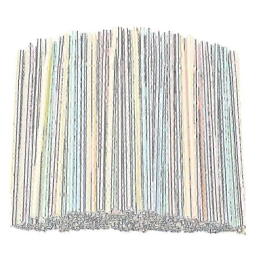 1000pcs Flexible Plastic Drinking Straws, Eco-Friendly & Safe
