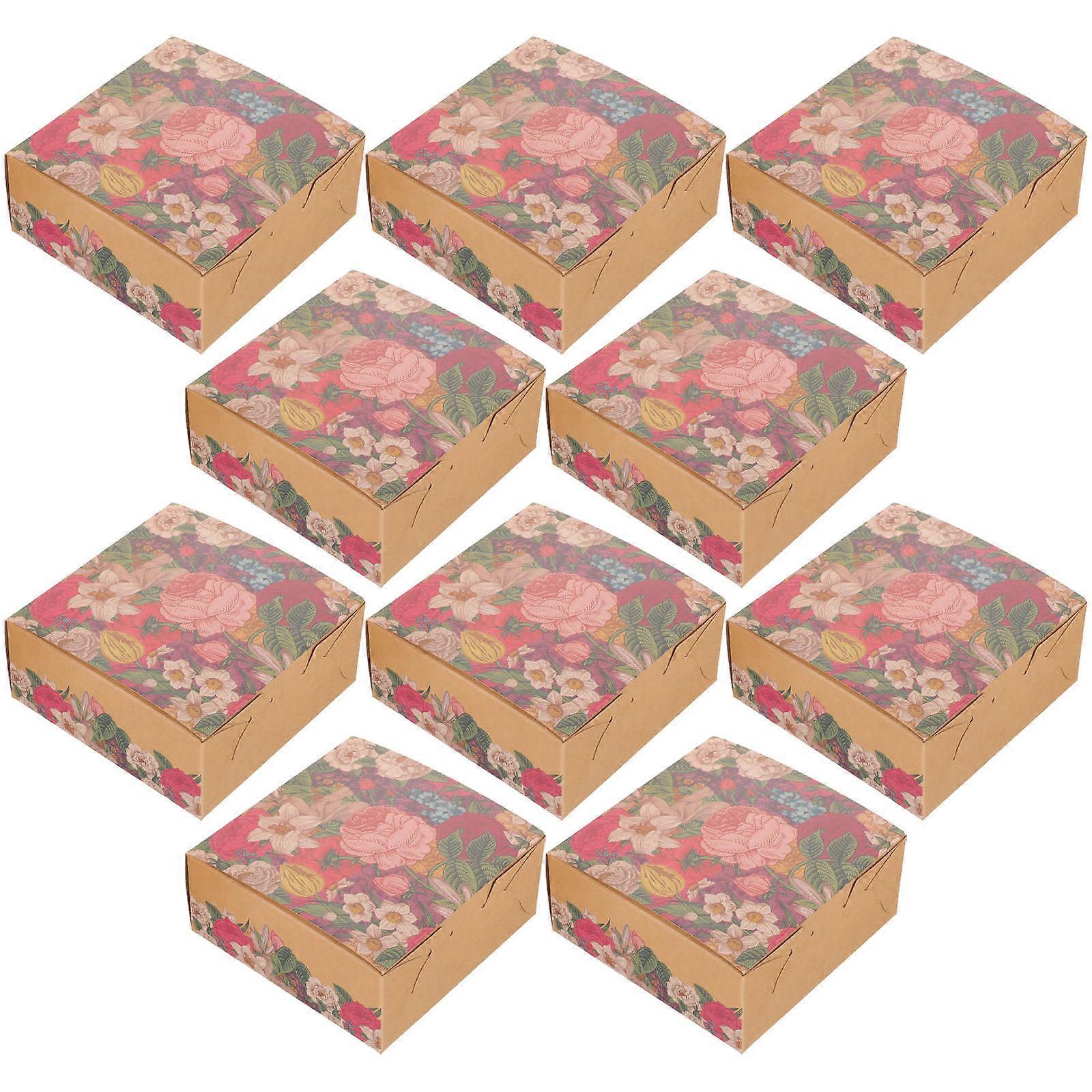 Bakery Boxes Pastry Cookie Biscuits Boxes for Storage 60Pcs