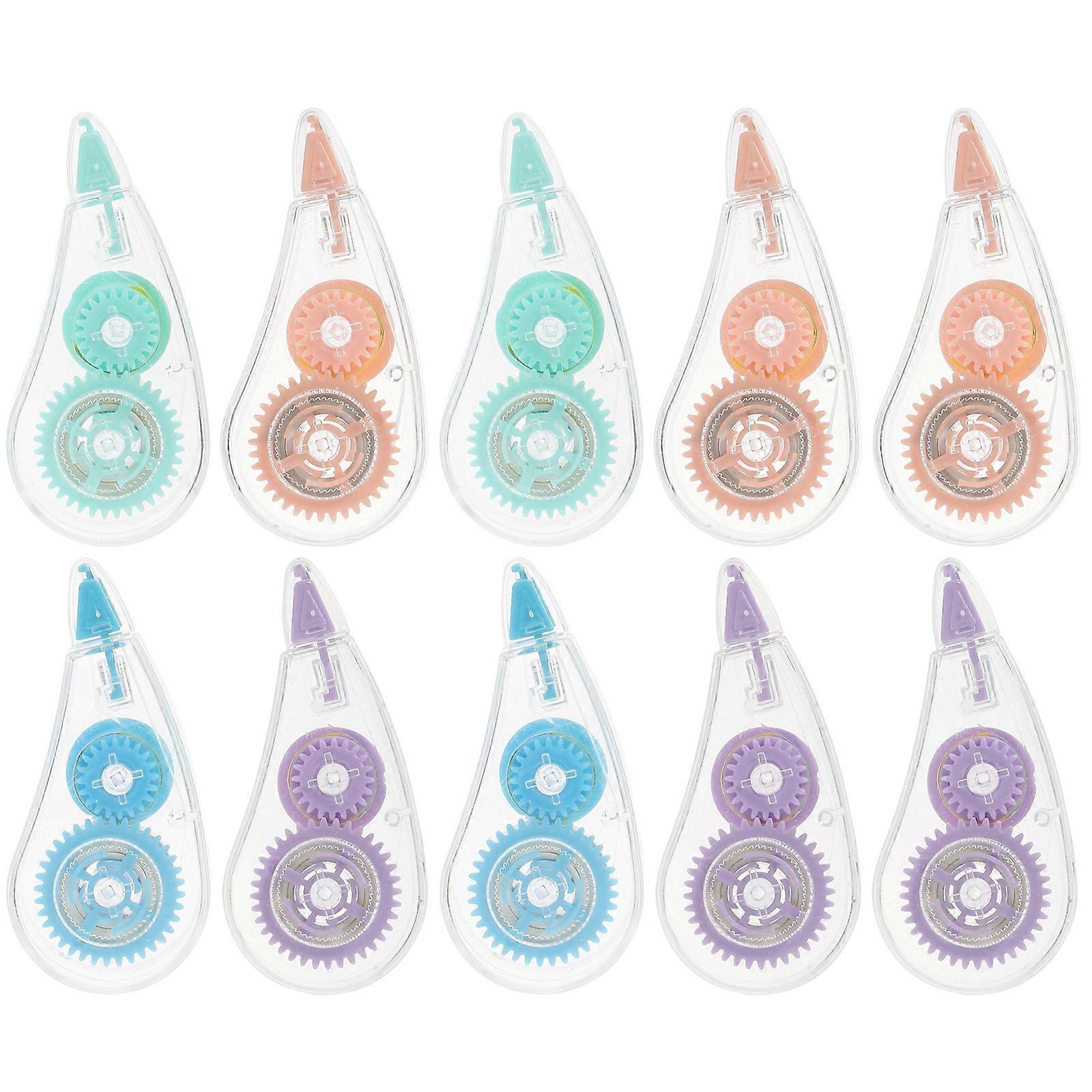 Correction Tape Portable Tape for School Use 10Pcs Assorted