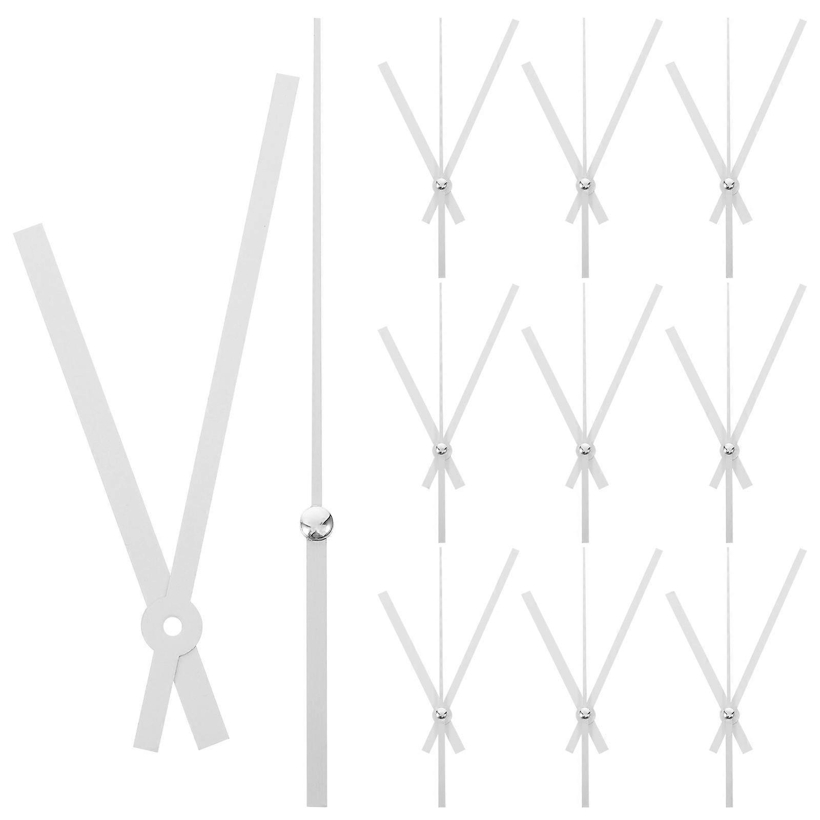 10 Sets Wear-resistant Clock Pointers Plastic Clock Hands Elegant Clock Parts Home Supply