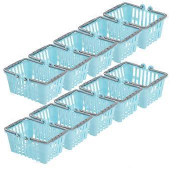 Mini Shopping Basket Handheld Basket for Kids 10Pcs Durable Plastic Material