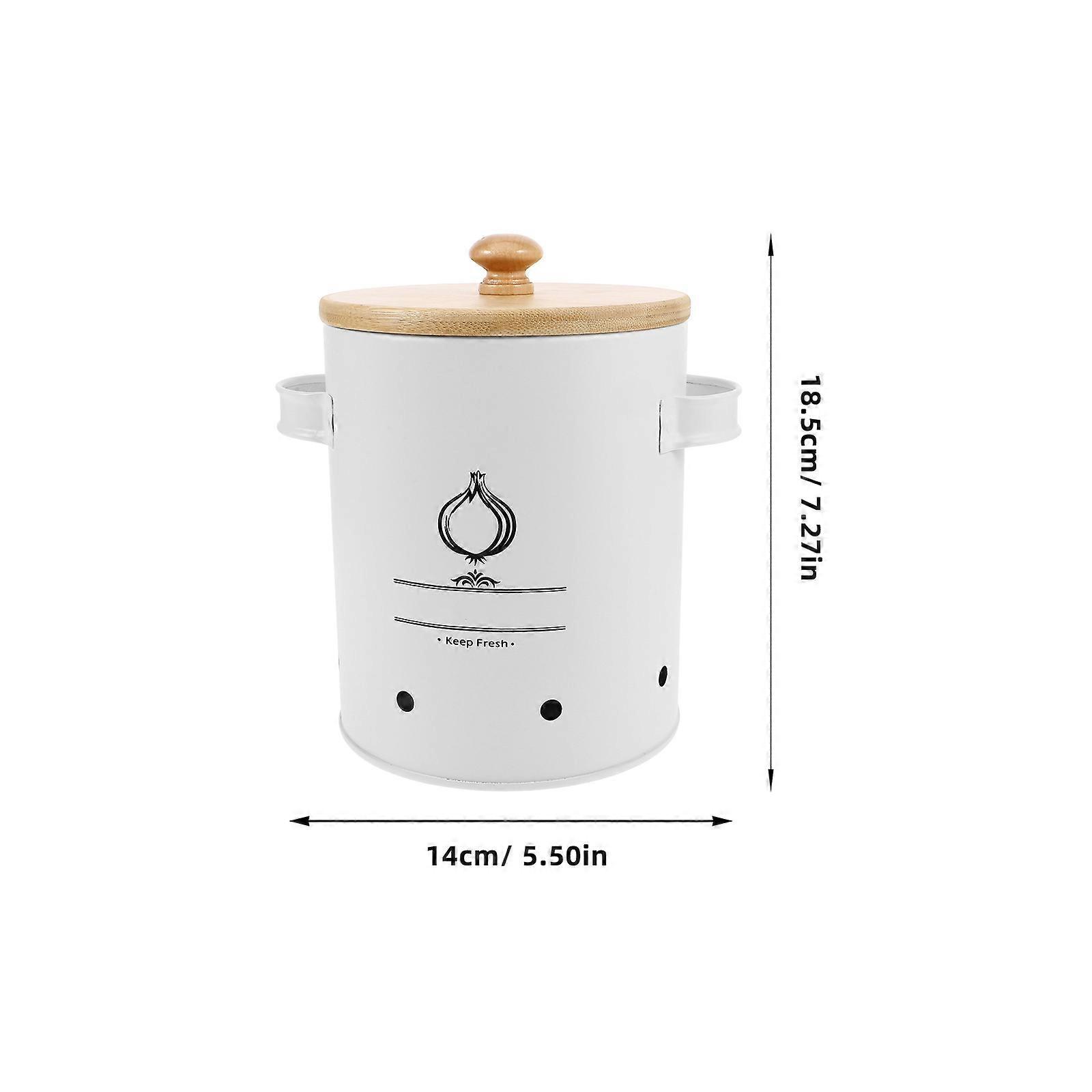 Vegetable Fresh Keeping Bin Kitchen Canister with Bamboo Lid