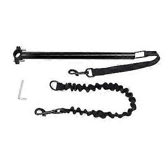 Dog Bicycle Traction Belt Rope, Retractable Pet Leash with Safe Distance Bar, Nylon and Metal Construction